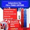 4 Pack Independence Day Foil Fringe Curtain Backdrop – 3.2 Ft x 8.2 Ft Red, White, and Blue Metallic Tinsel Streamers for Photo Booths, Birthdays, Weddings, and Party Decorations